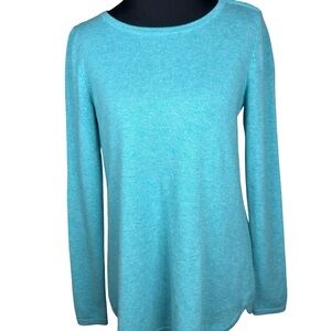 Elegant Turquoise Long Sleeve Top